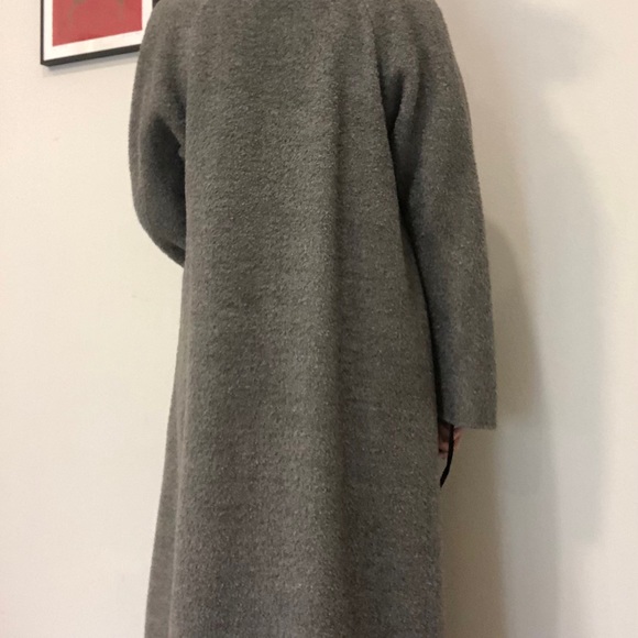 Alpaca wool full length coat - Picture 3 of 9